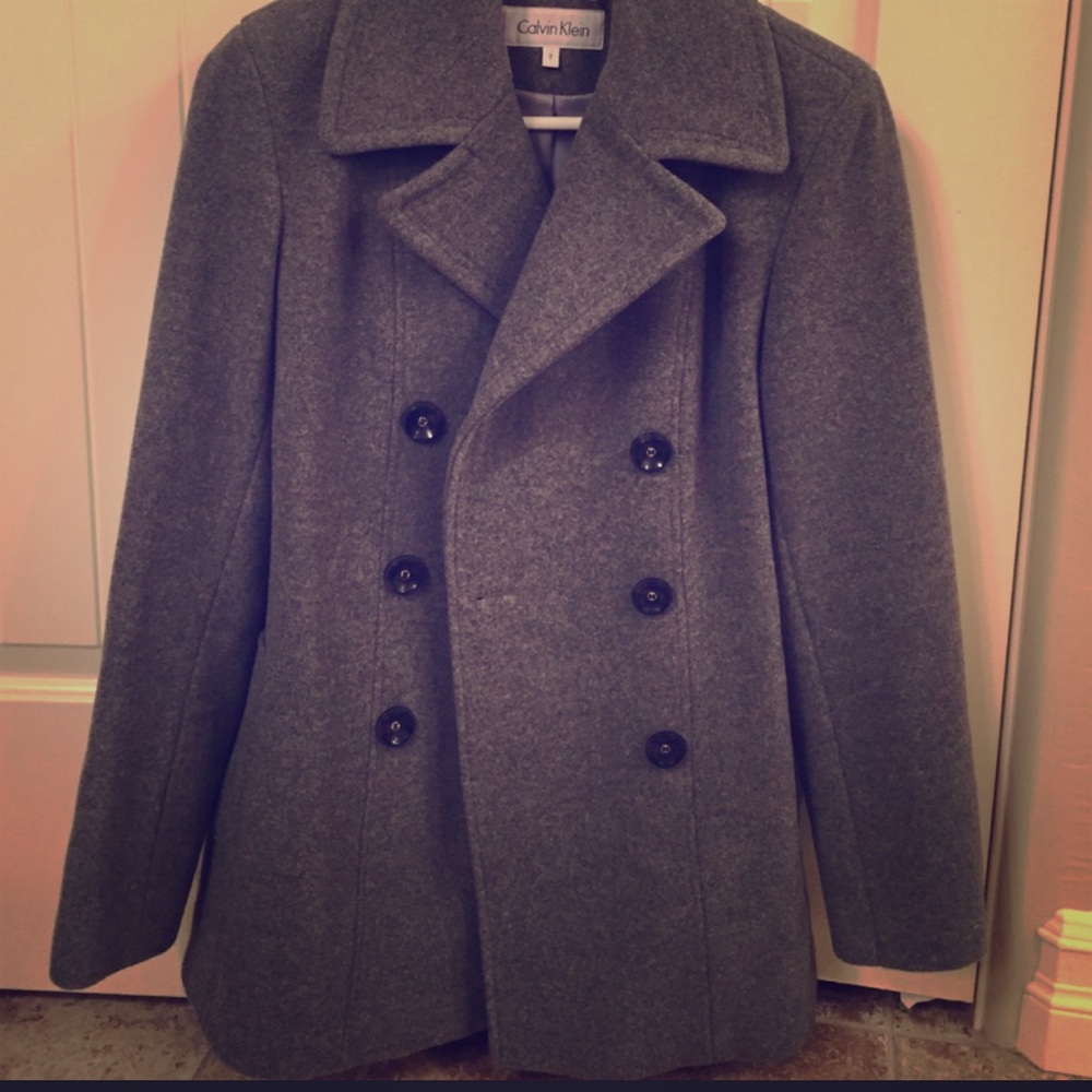 Vintage Calvin Klein Pea Coat Wool